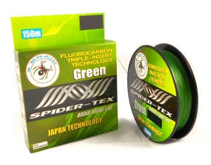 Plecionka Spidertex 150 m. 0,14 mm. Osiem splotów.