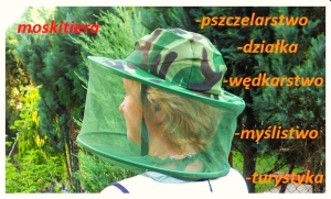 Moskitiera Kapelusz na Meszki Pszczoły Komary
