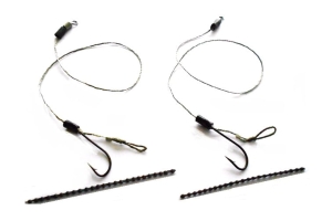 2x Haczyk Wiązany 2x Stopery METHOD-FEEDER roz. 4