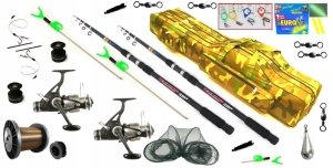 NA KARPIA Bogaty Gotowy ZESTAW Wolny Bieg Telecarp