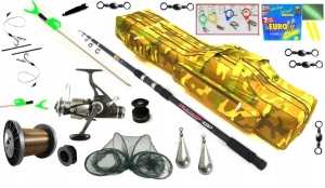 NA KARPIA Bogaty Gotowy ZESTAW Wolny Bieg Telecarp