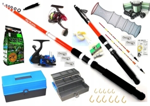 Wypas Bogaty Zestaw Wędkarski Wędka 2,10m. Spławik