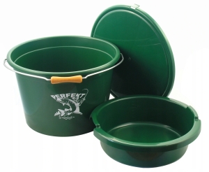 Wiadro zanętowe z miarką 18L - miska 5L - pokrywka