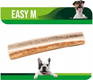 Naturalny Gryzak z Poroża Jelenia EASY M " Dł : 12-15cm. Waga Psa 8-20kg