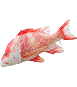 LUCJAN CZERWONY 80 cm Poduszka Zabawka Maskotka Ryba Na Prezent Gaby
