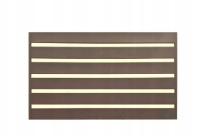 Przęsło ogrodzeniowe Brązowe Stal Ocynk Malowane Proszkowo Struktura 200 x 120 cm