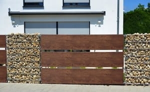 Przęsło ogrodzeniowe Pionowe 200x120cm Ocynk Malowane Proszkowo IMITACJA DREWNA