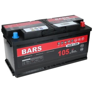 Akumulator Bars AGM LINE 105Ah 950A L6 Start-Stop P+
