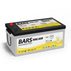 Akumulator Bars Marine Dual Purpose AGM Deep Cycle 12V 180Ah 1200A 1500Wh B P+
