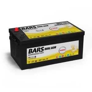Akumulator Bars Marine Dual Purpose AGM Deep Cycle 12V 190Ah 1200A 1600Wh B L+