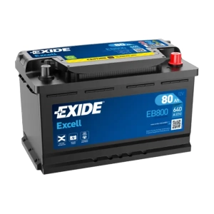 Akumulator Exide EB800 12V 80Ah 640A P+ L4 Excell