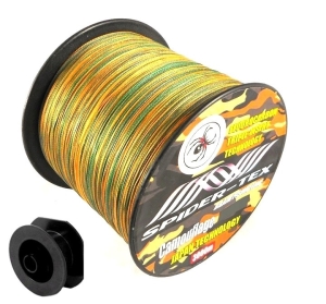 Plecionka Na Metry SPIDER TEX CAMOU 0,22 mm.